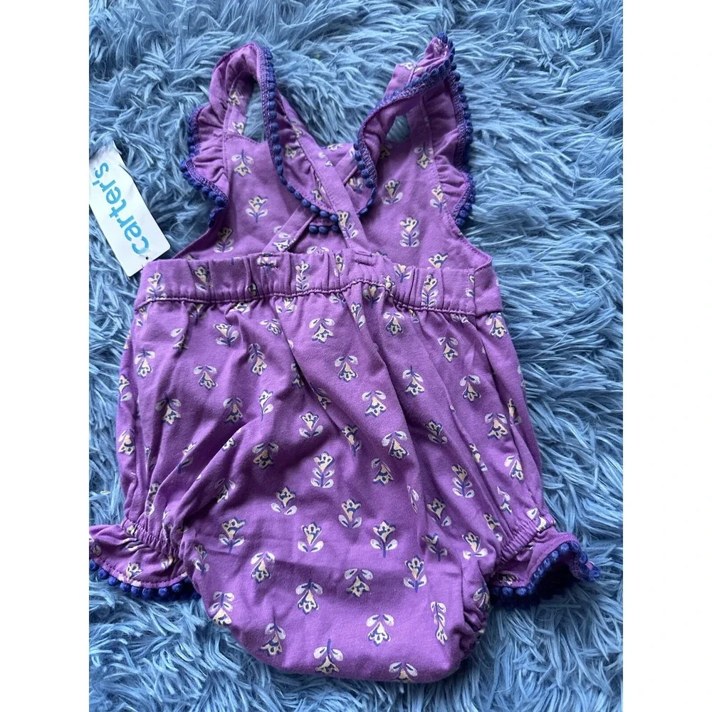 Carters‎ NWT 3M Baby Floral Bubble Romper
